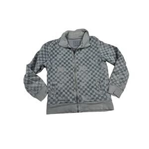 Chor Clothing Company mens MEDIUM Full Zip Hooded Black Gray